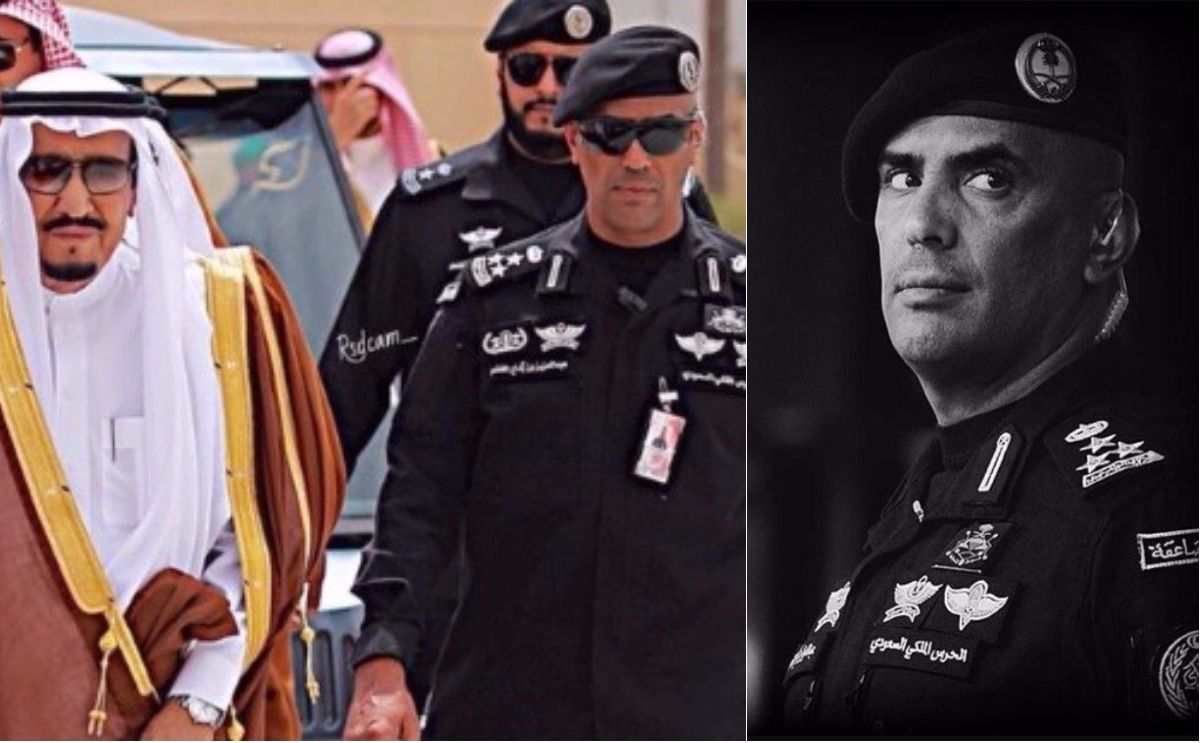  اللواء الفقيد عبدالعزيز الفغم في حراسة الملك سلمان