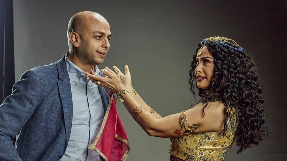 الفنانة هند صبري والكاتب أحد مراد