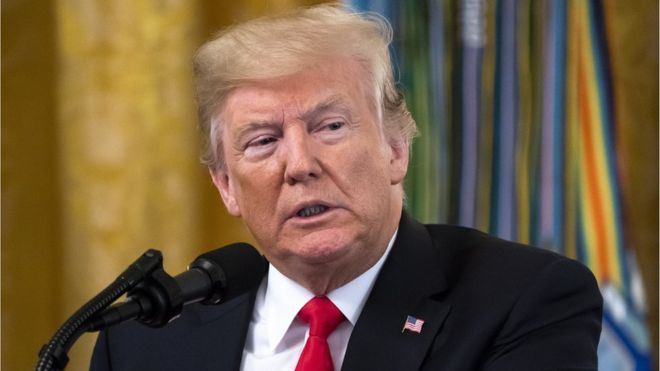 الرئيس الأمريكي دونالد ترامب 