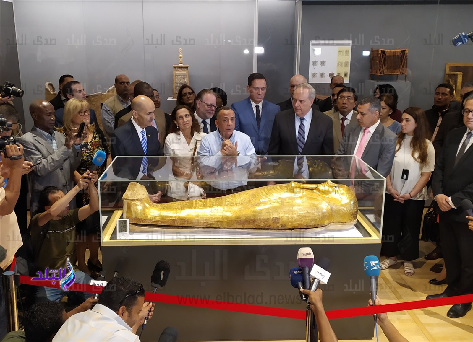 التابوت في متحف الحضارة