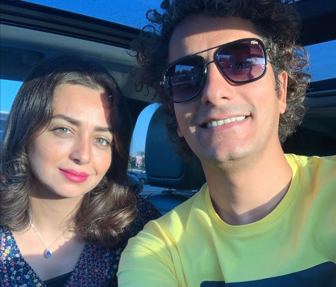 هبة مجدي وزوجها محمد محسن 