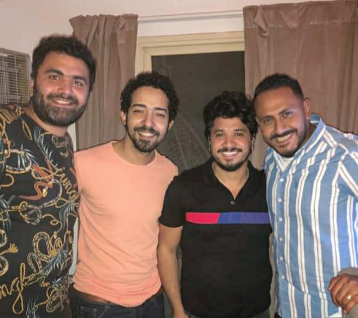 مصطفى حجاج وفريق عمل الأغنية 