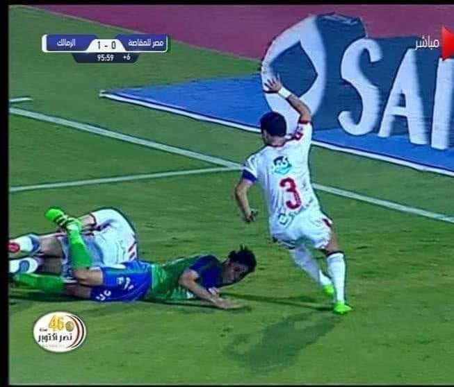 جانب من مباراة الزمالك والمقاصة 