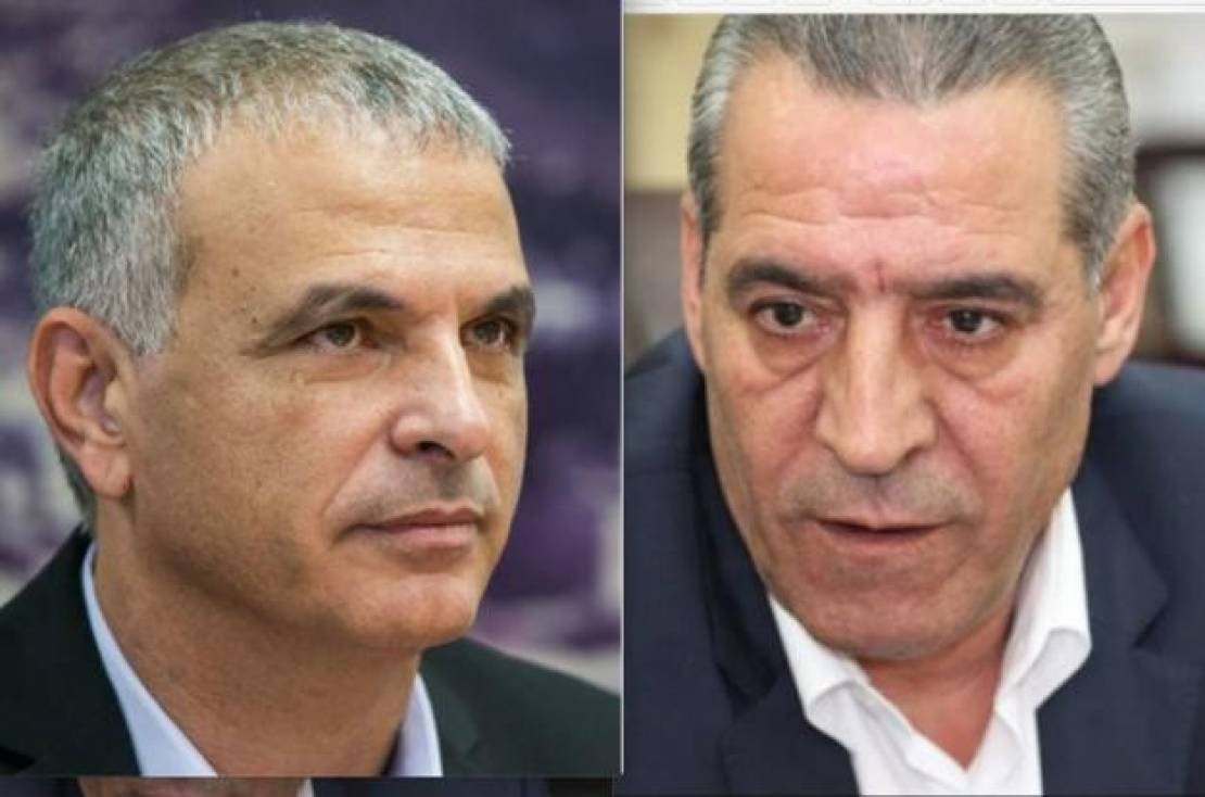 حسين الشيخ مع موشيه كحلون