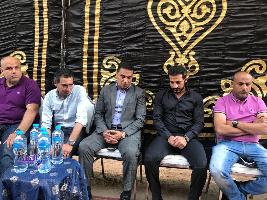 جهاز المنتخب في الفيوم لتعزية سيد معوض