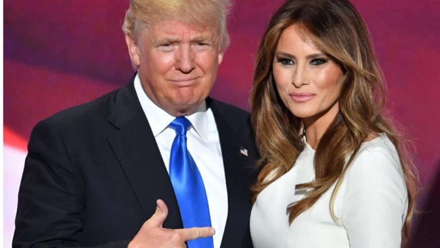 الرئيس الأمريكي وزوجته 