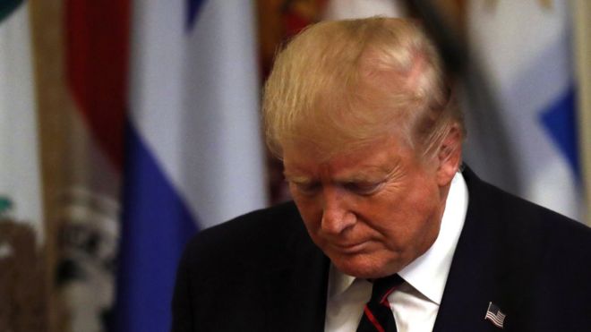 الرئيس الأمريكي دونالد ترامب