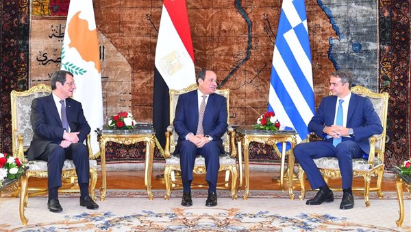 رؤساء مصر واليونان وقبرص رؤساء مصر واليونان وقبرص