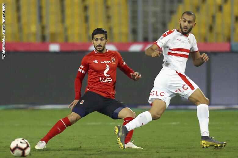 جانب من مباراة الاهلي والزمالك 