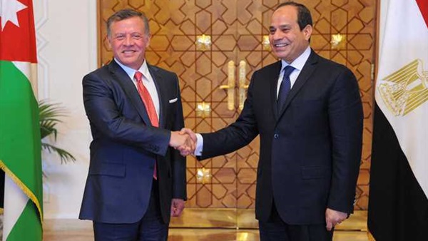 الرئيس عبد الفتاح السيسي وملك الأردن