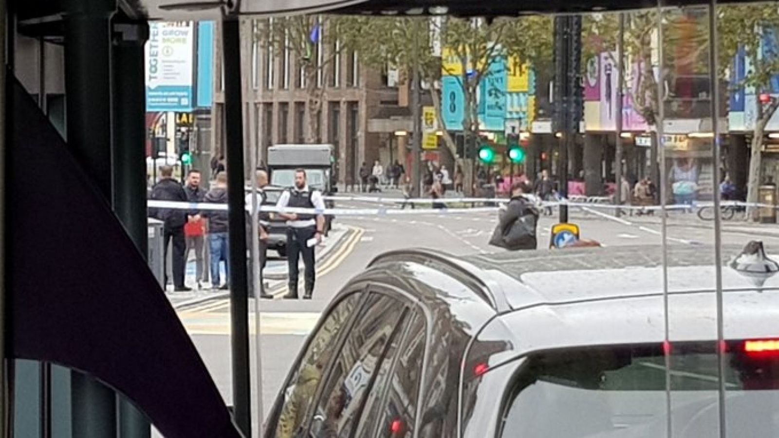 مكان الحادث في شرق لندن