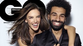 العارضة أليساندرا أمبروسيو مع محمد صلاح العارضة أليساندرا أمبروسيو مع محمد صلاح