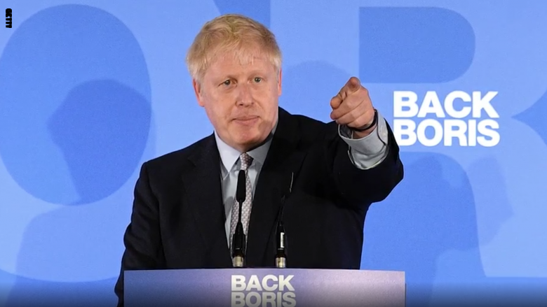 رئيس الحكومة البريطانية بوريس جونسون