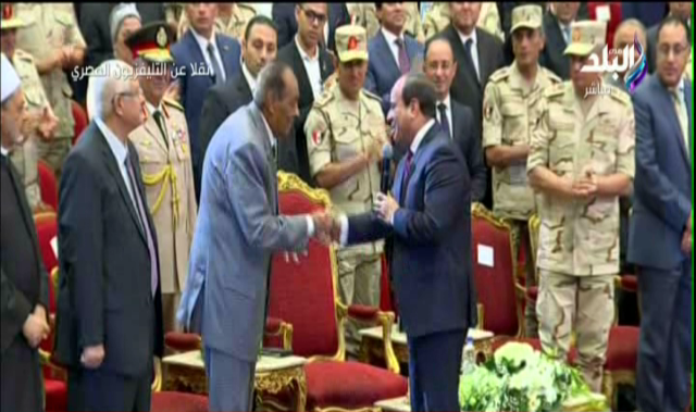  الرئيس عبد الفتاح السيسي  والمشير حسين طنطاوي
