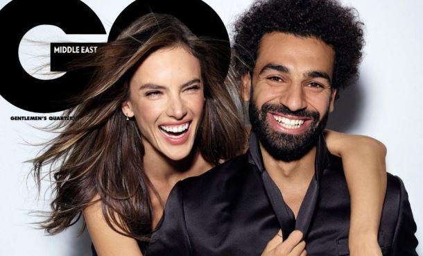 محمد صلاح وأليساندرا عارضة الأزياء البرازيلية