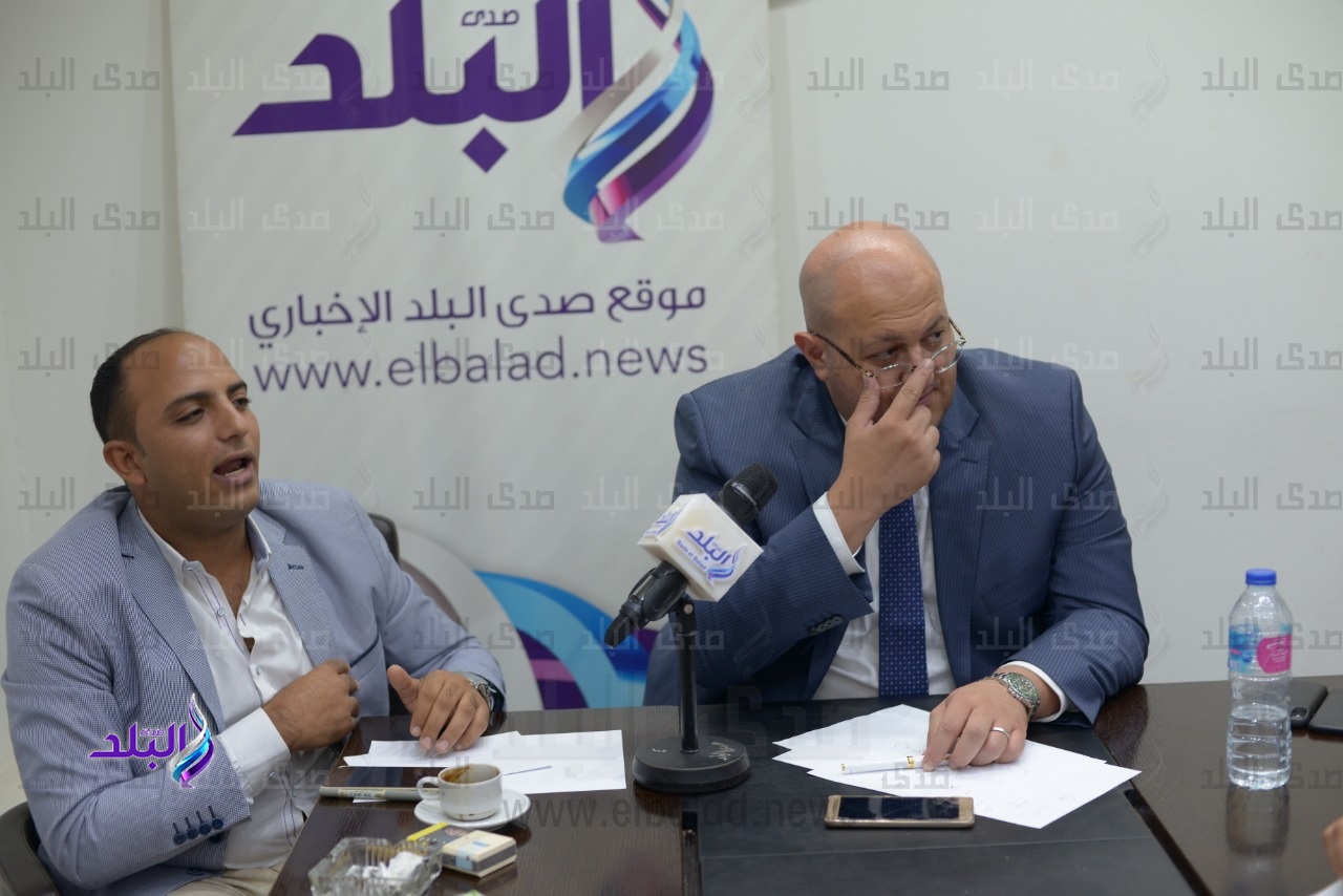 مصطفى الجمل و أسامة الشافعي في ندوة صدى البلد مصطفى الجمل و أسامة الشافعي في ندوة صدى البلد