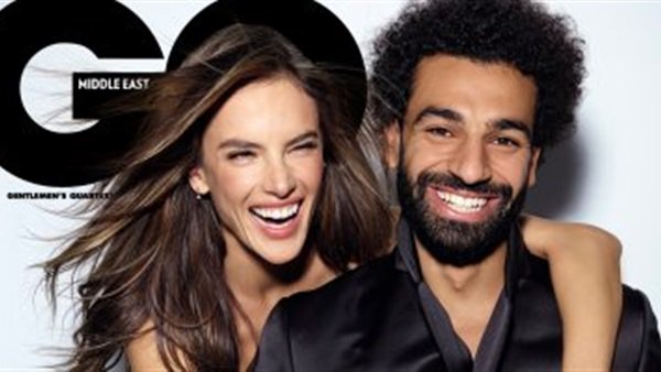  اليساندرا أمبروسيو مع محمد صلاح