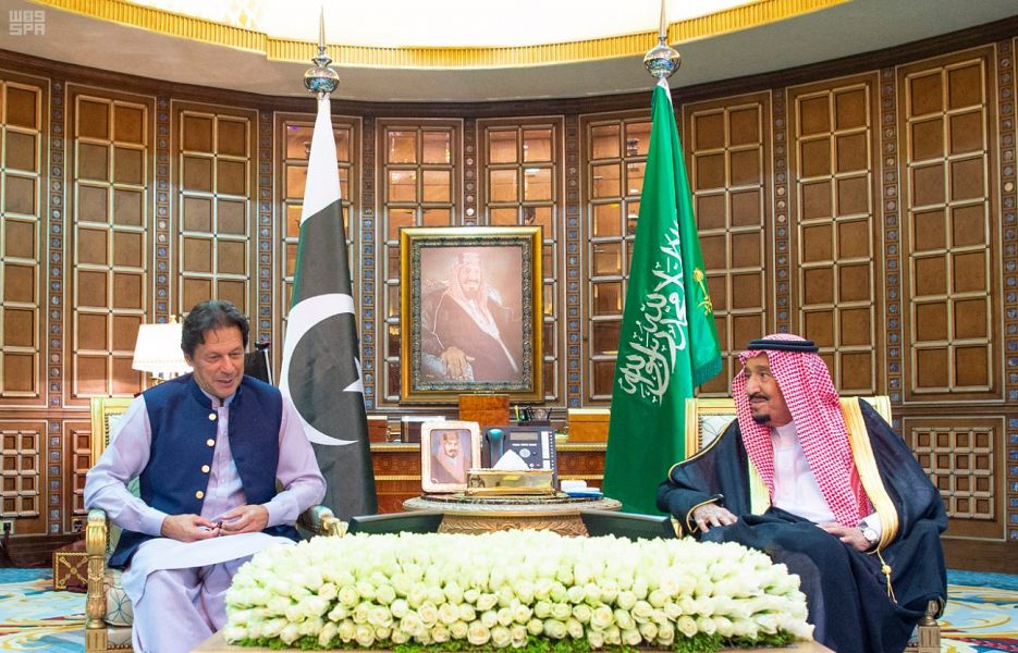 الملك سلمان وعمران خان الملك سلمان وعمران خان
