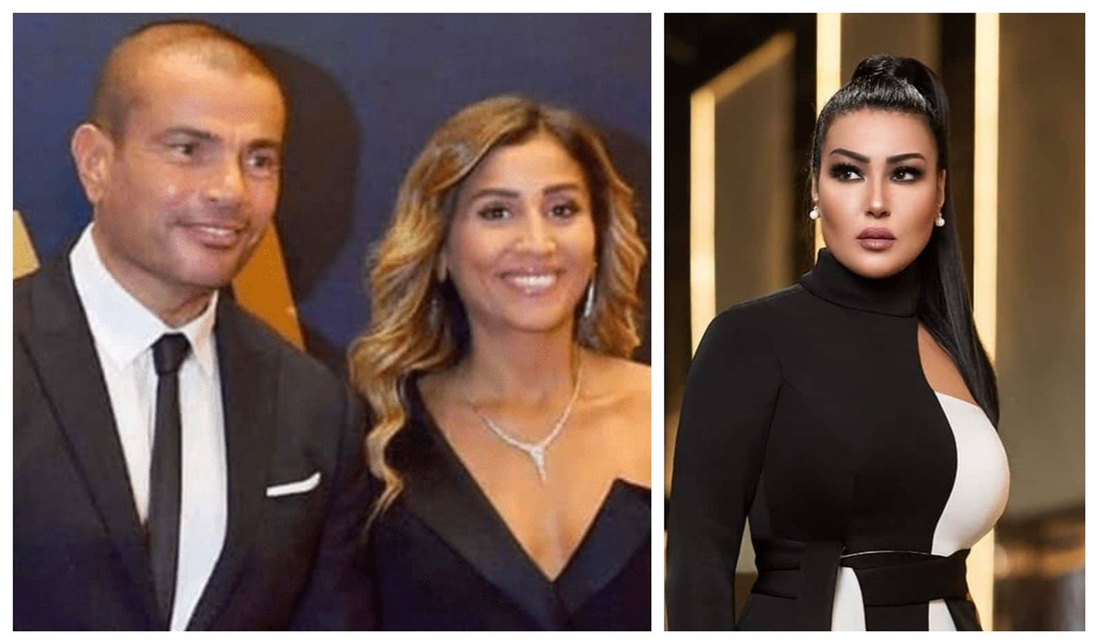 عمرو دياب ودينا الشربيني