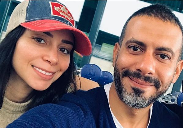 محمد فراج وخطيبته بسنت شوقى محمد فراج وخطيبته بسنت شوقى