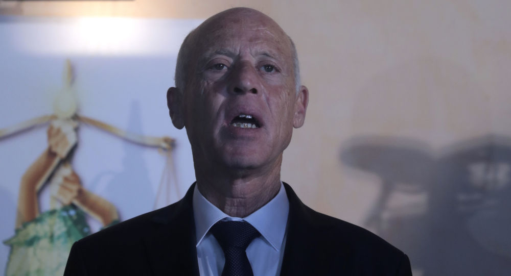  الرئيس التونسي المنتخب قيس سعيد 