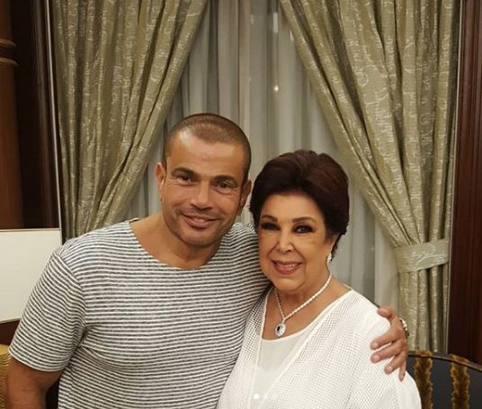 رجاء الجداوي مع عمرو دياب رجاء الجداوي مع عمرو دياب