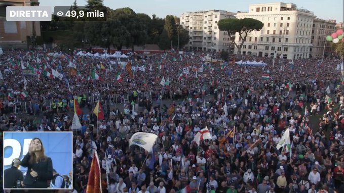 مظاهرات اليمين المتطرف الإيطالي 