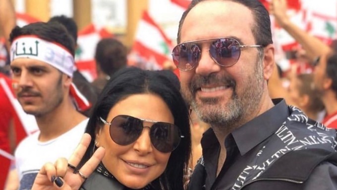 وائل جسار وزوجته