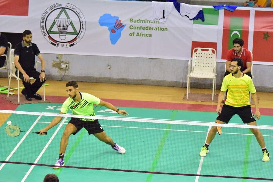 جانب من منافسات الريشة الطائرة جانب من منافسات الريشة الطائرة
