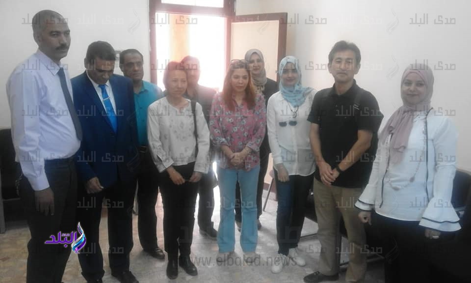 وفد ياباني يزور المدرسة المصرية اليابانية في طهطا