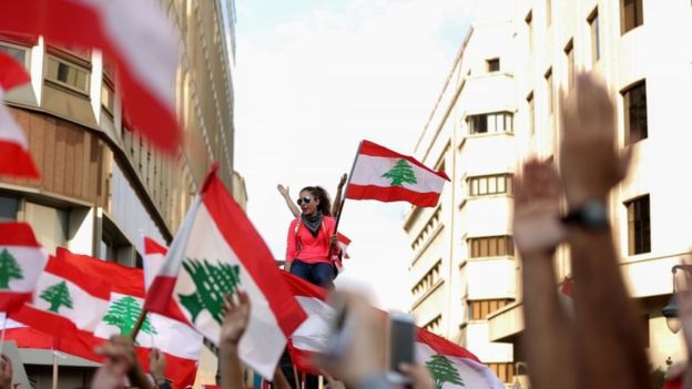 مظاهرات لبنان مظاهرات لبنان