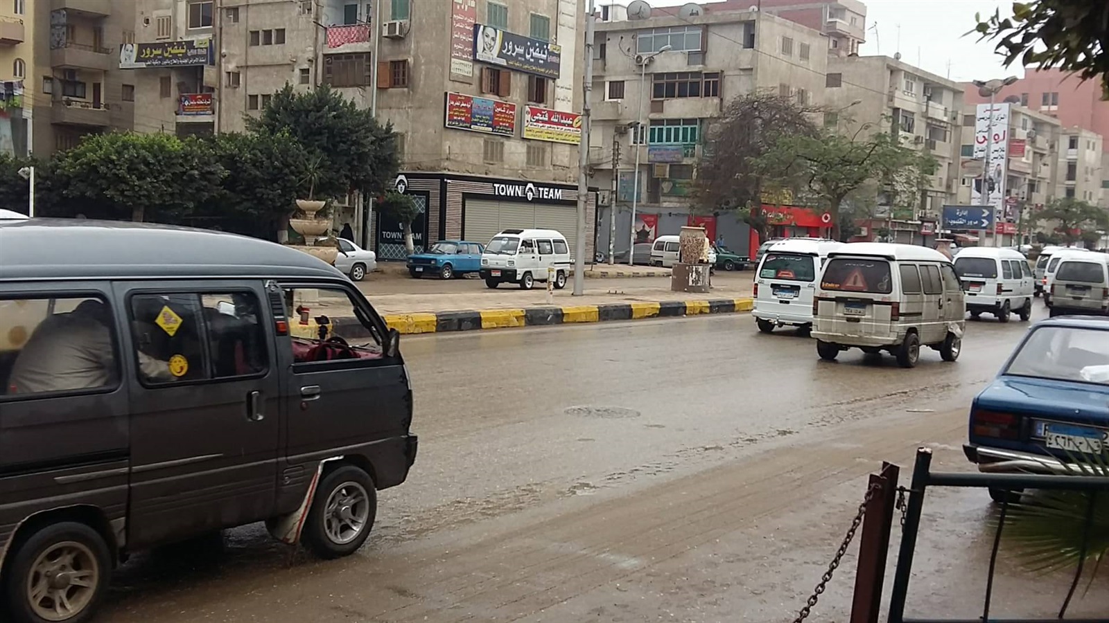 ارتباك الحركة المرورية في القليوبية بسبب الأمطار