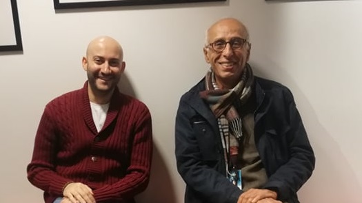 المخرج محمد بن محمود مع الزميل محمد نبيل المخرج محمد بن محمود مع الزميل محمد نبيل