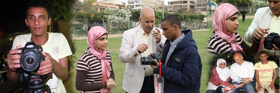 خالد فريد مؤسس مبادرة قد التحدي لتعليم المكفوفين التصوير