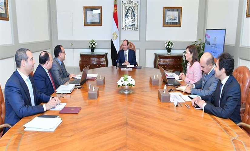 الرئيس السيسى خلال الاجتماع