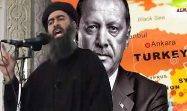 رجب طيب أردوغان وأبو بكر البغدادي