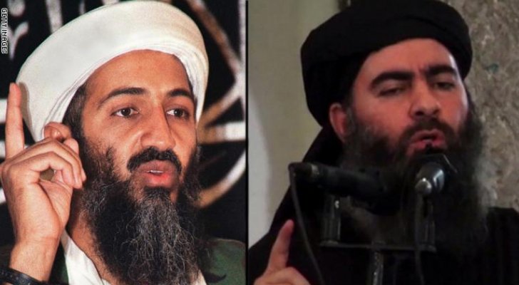 أبو بكر البغدادي وأسامة بن لادن