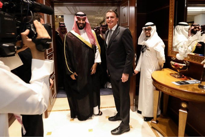  لقاء ولي العهد السعودي والرئيس البرازيلي