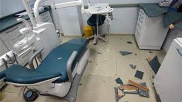 تحطيم محتويات غرفة داخل مستشفي تحطيم محتويات غرفة داخل مستشفي
