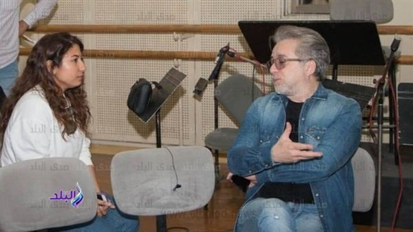 مروان خورى مع محررة صدى البلد مروان خورى مع محررة صدى البلد