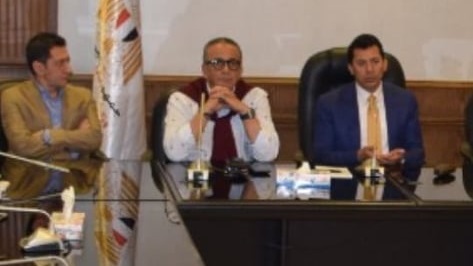 وزير الرياضة وعمرو الجنايني وزير الرياضة وعمرو الجنايني