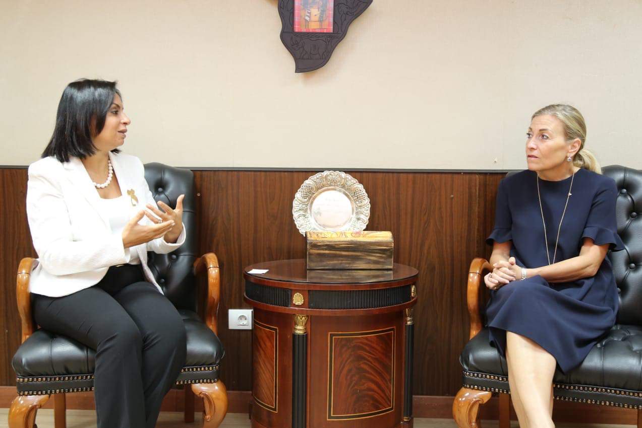 مايا مرسي تستقبل سفيرة النرويج