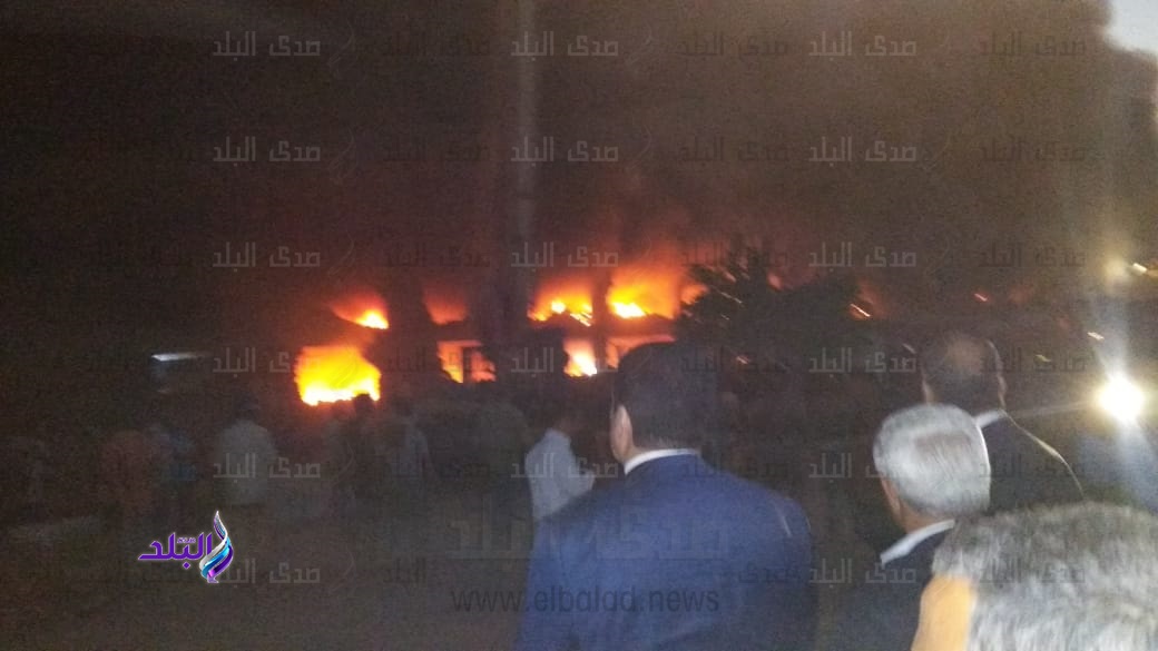 حريق مصنع قليوب