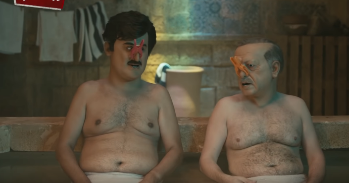 اردوغان وتميم في فيديو هزلي 