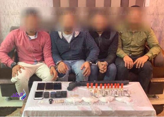 المتهمين عقب ضبطهم المتهمين عقب ضبطهم