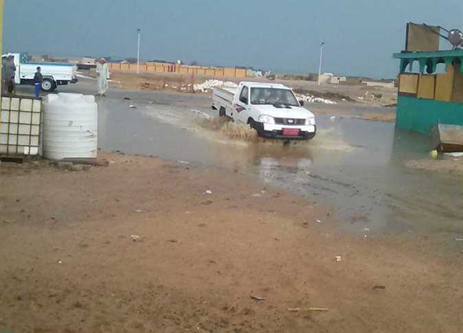 سقوط أمطار غزيرة على حلايب وشلاتين بالبحر الأحمر
