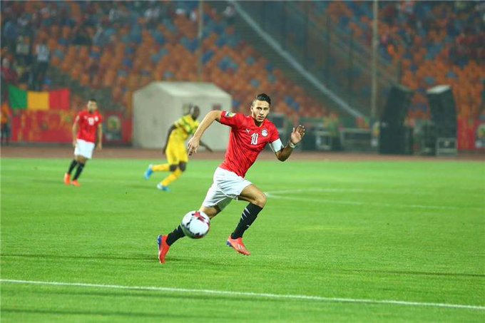 رمضان صبحي لاعب النادي الأهلي ومنتخب مصر الأوليمبي