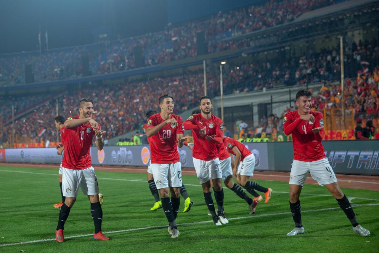 فرحة منتخب مصر بالفوز على مالى فرحة منتخب مصر بالفوز على مالى