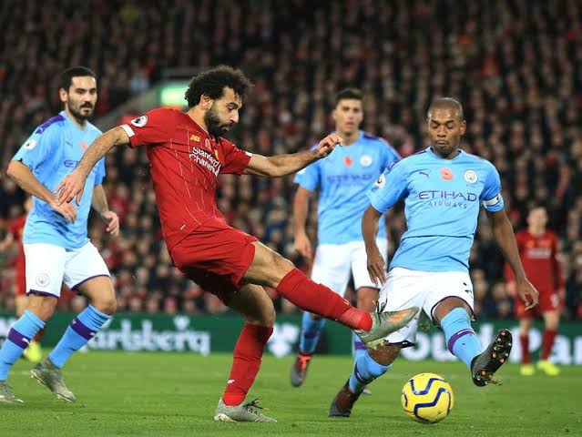 محمد صلاح أمام مانشستر سيتي
