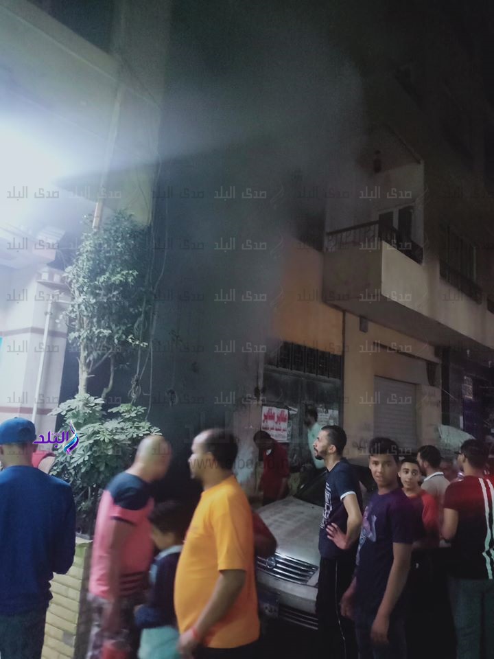 حريق محل فى حدائق القبة حريق محل فى حدائق القبة